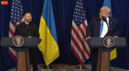 Зеленский и Трамп во время пресс-конференции в Майами 29.12.2025