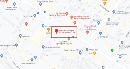 Дом на карте Киева