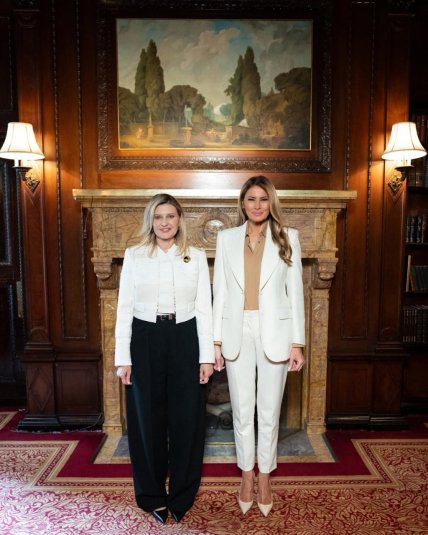 Елена Зеленская и Мелания Трамп