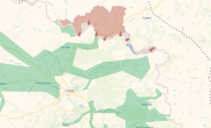 Карта боев в Сумской области 03.10.2025