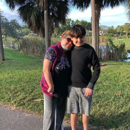 Певица Руся с сыном Матвеем