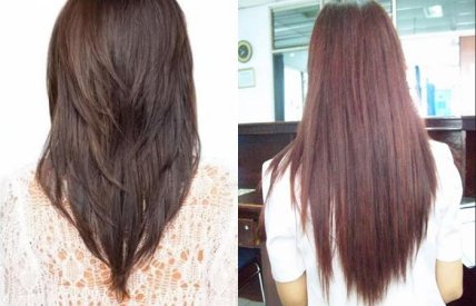 Стрижка на длинные волосы лисий хвост