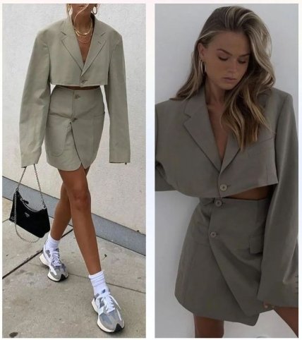 Юбка + укороченный пиджак