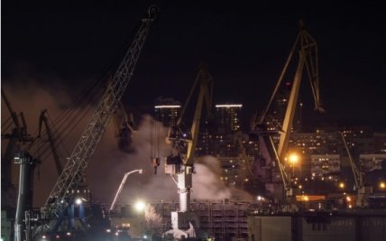 Пожар на корвете Проворный