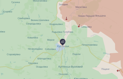 Купянск на карте