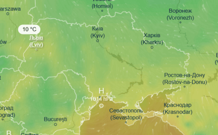 Погода 23 жовтня в Україні /Ventusky