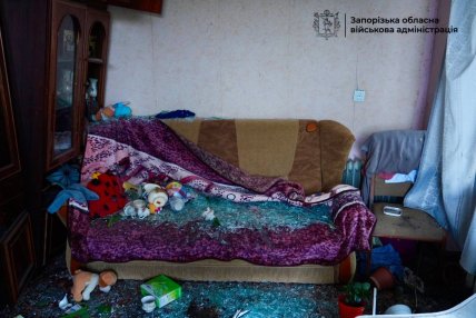 Будинок жителів Запоріжжя постраждав від удару Росії