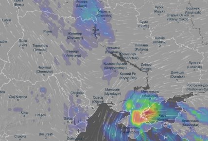 Осадки 10 сентября ventusky.com