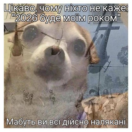 Мем о Новом году и планах на 2026