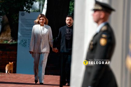 На праздновании присутствовали Владимир и Елена Зеленские
