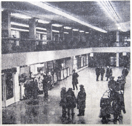 Зал очікування та каси аеропорту, 1980-ті роки