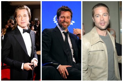 Бред Пітт у різні роки кар’єри