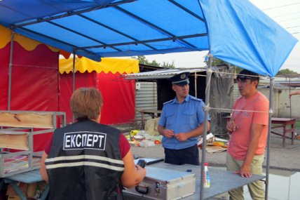 В Красноармейске произошел пожар на центральном рынке