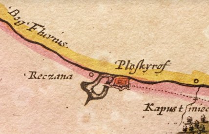 Плоскирів на карті