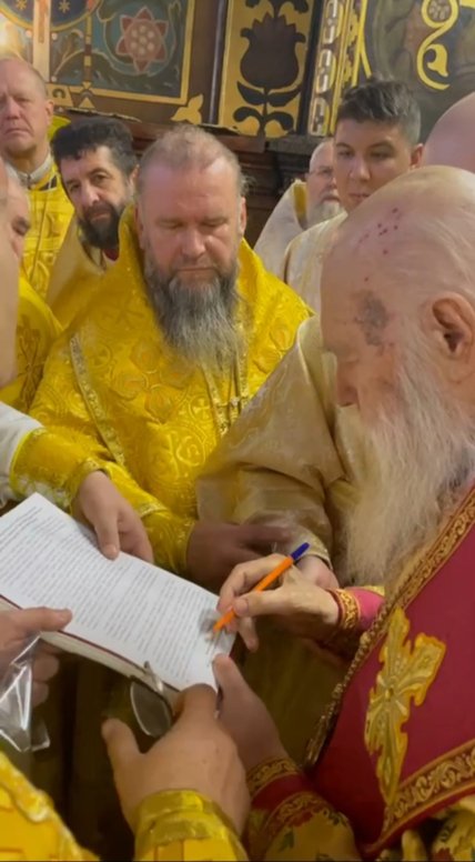 Філарет, заповіт