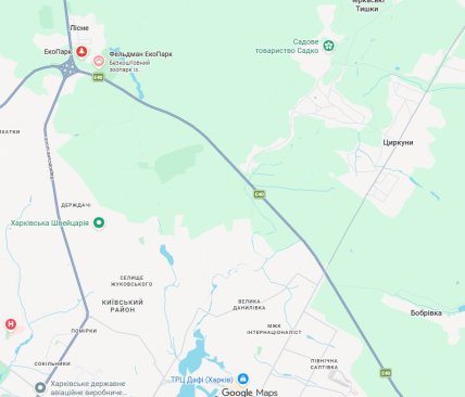 Харьковская кольцевая дорога где перекрыта карта
