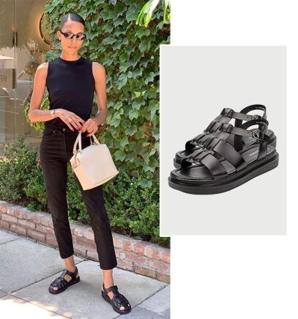 Босоножки на ровной подошве