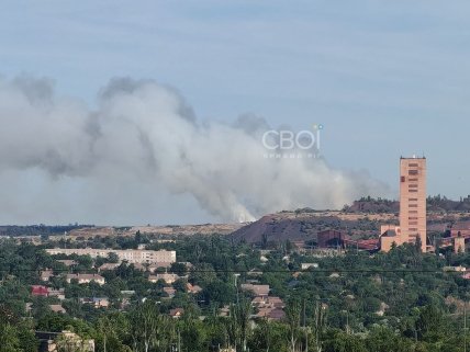 У Кривому Розі горить сміттєвий полігон