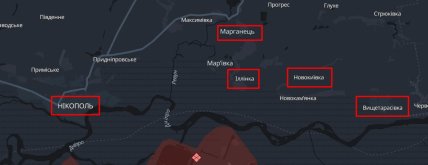 Никополь эвакуация карта