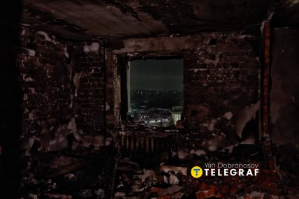 Вигляд пошкоджених "шахедом" приміщень