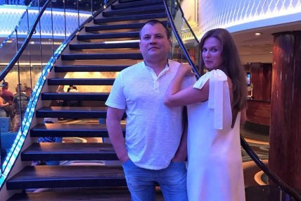 Олег Мейдич с женой. Фото: Суспільне