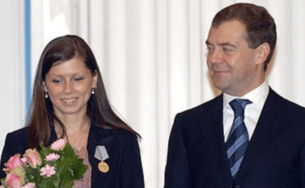 Ірина Куксенкова та Дмитро Медведєв