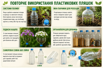 Способы повторного использования пустых пластиковых бутылок