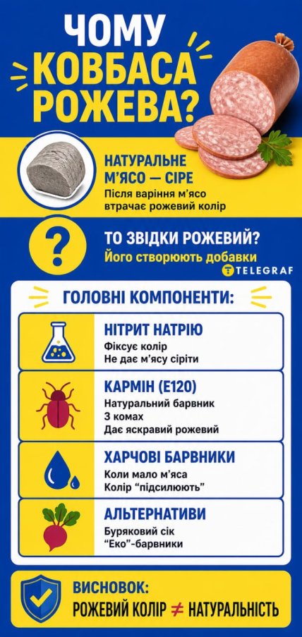 Что добавляют в колбасу для розового цвета