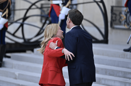 Встреча Макрона и Мэлони
