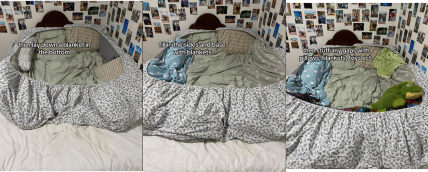 Как сделать гнездо в постели