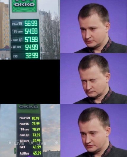Мемы о ценах на бензин