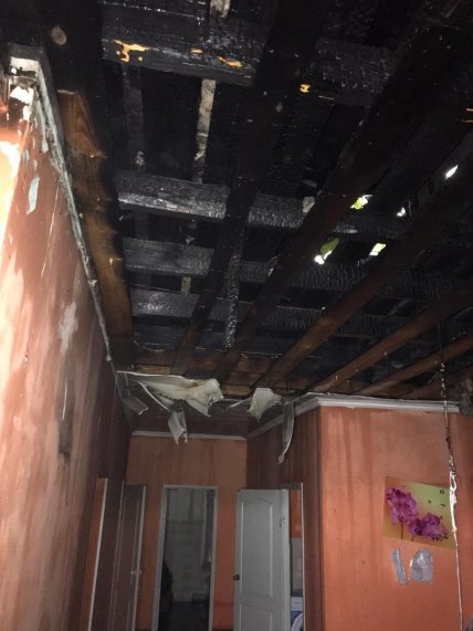 Пожар а хосписе Харькова 21.01.2021