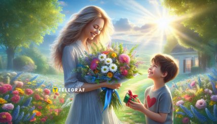 маму вітає син