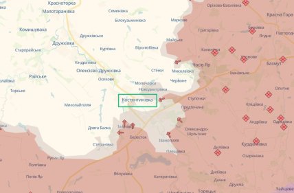 Костянтинівка на карті deepstate 04.07.2026
