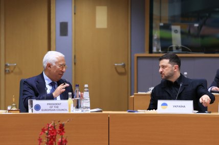 Антониу Кошта и Владимир Зеленский. Фото: Совет ЕС