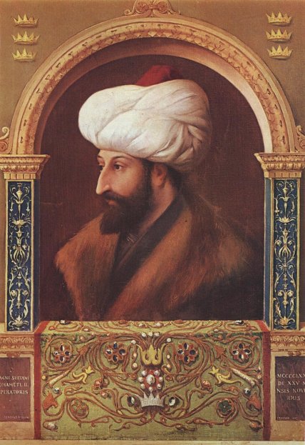 Султан Османской империи Мехмед II Фатих (Завоеватель). Художник Джентиле Беллини, 1480 год. Национальная галерея, Лондон