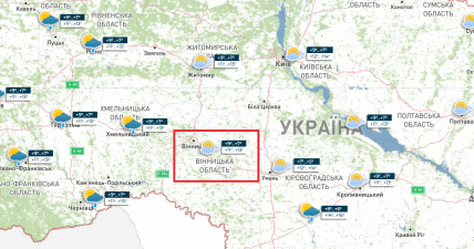 Яка погода у Вінницькій області