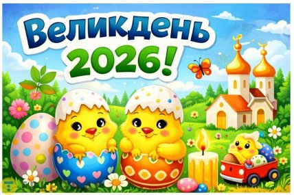 Великдень 2026 прикольна картинка