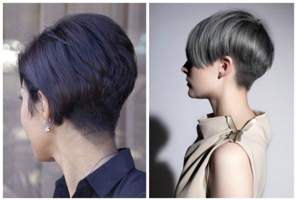 Трендовые стрижки 2023 года -  стрижки с открытой затылочной частью