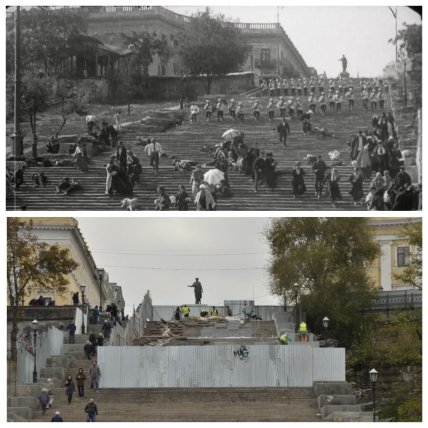 Памятник Дюку Одесса старые фото