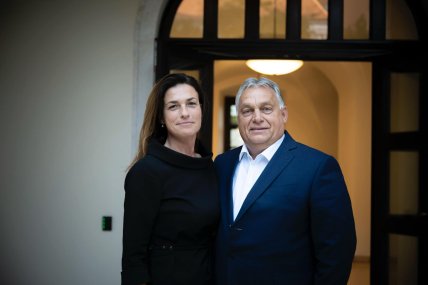 Юдит Варга и Виктор Орбан