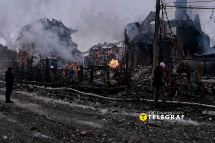 Наслідки російської атаки по Софіївській Борщагівці 22 лютого