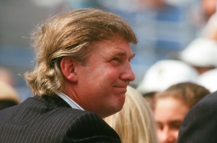 Крупный план Дональда Трампа