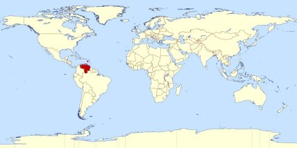 Венесуэла на карте