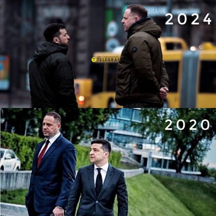 Володимир Зеленський та Андрій Єрмак крізь роки - фото Ян Доброносов