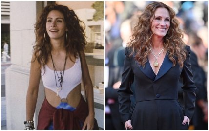 Джулия Робертс в фильме Красотка и сейчас