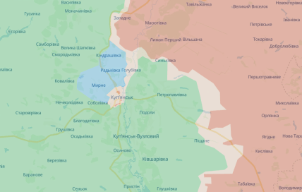 Карта, где идут бои за Купянск от DeepState 21.12.2025