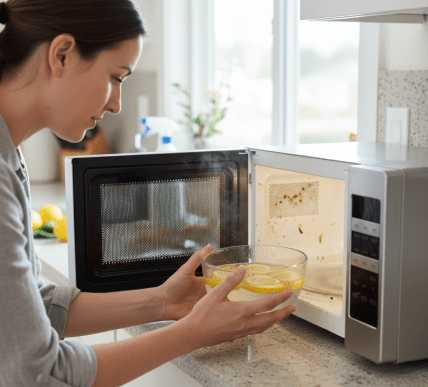 лайфхак с лимоном, микроволновка