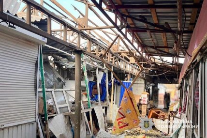 Росія вдарила по ринку у Нікополі 4.04.2026