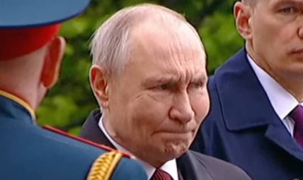 Лицо Путина на параде 9 мая